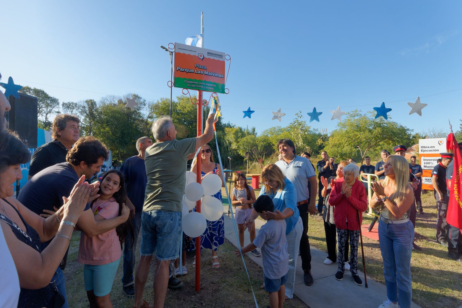 Inauguraron la plaza Parque Las Malvinas