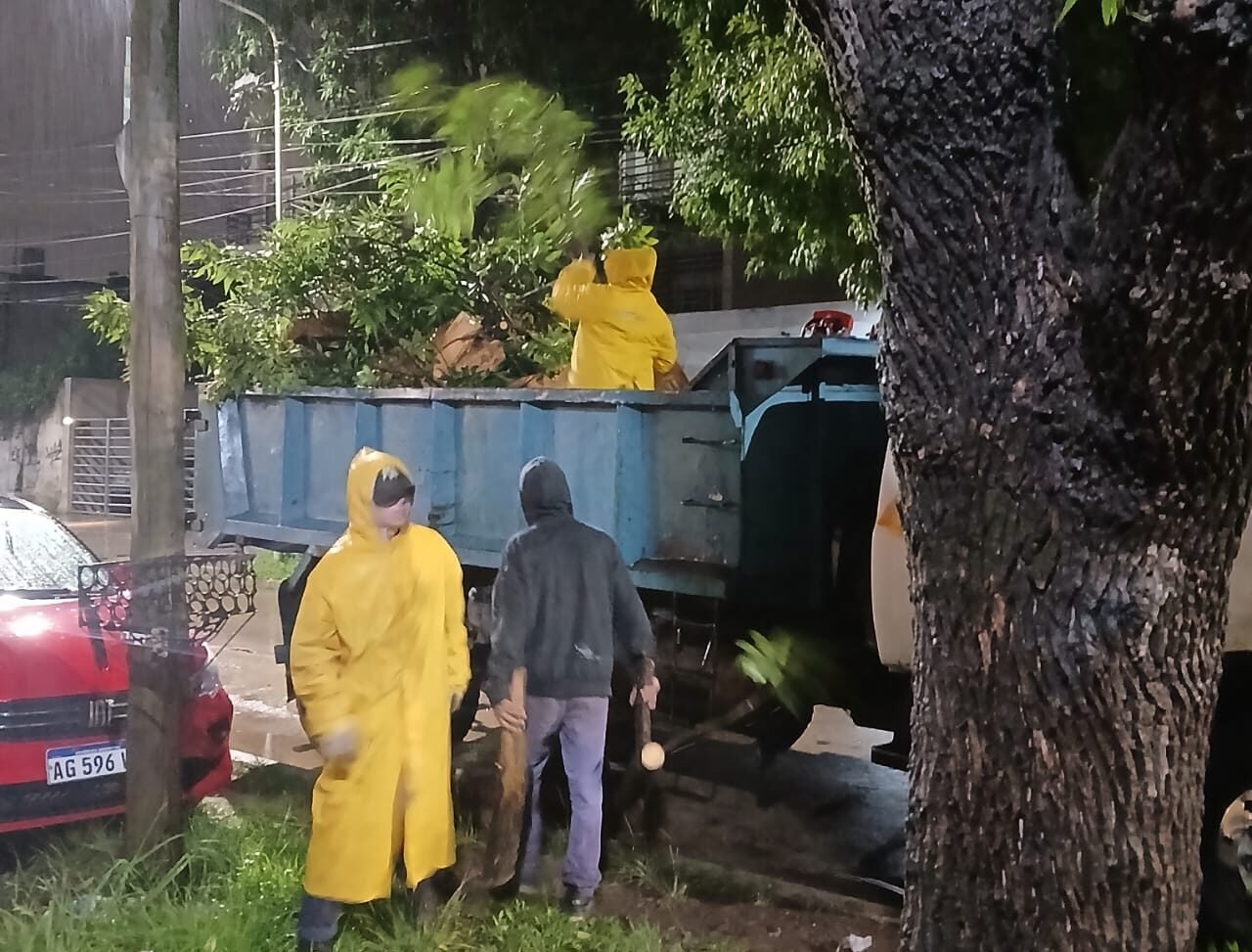 Trabajo intensivo tras las fuertes lluvias
