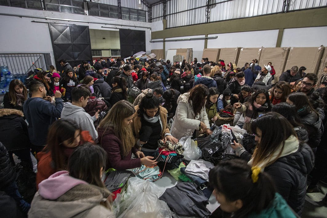 La UNLaM recibe donaciones para ayudar a los afectados por el temporal de Bahia Blanca