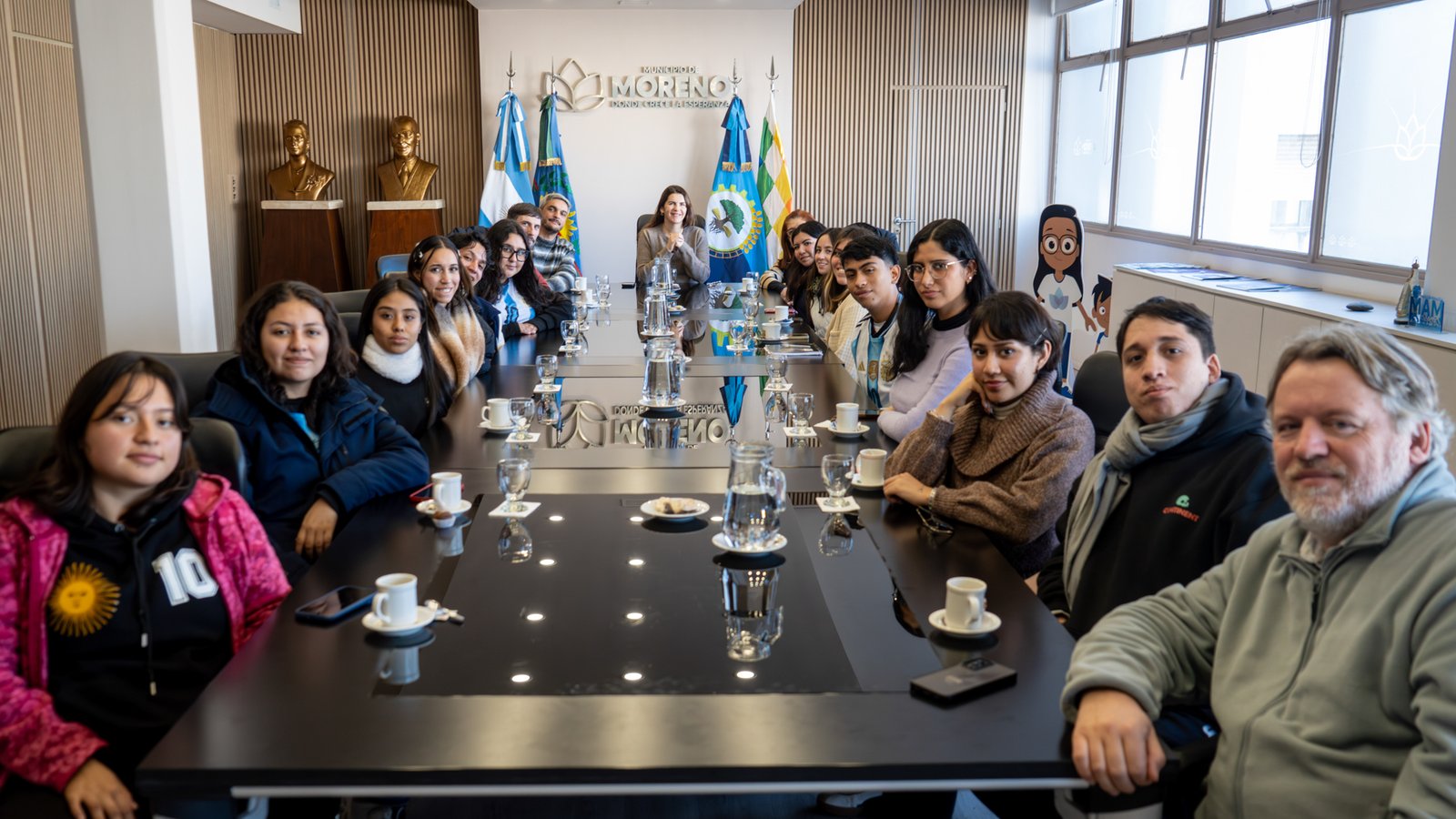 Fernández recibió a estudiantes de Universidades de México
