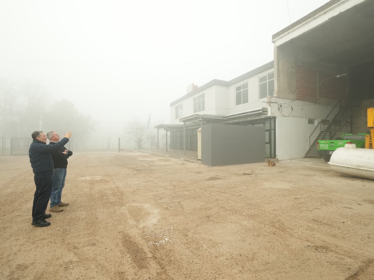 Gray supervisó las obras de la Unidad Sanitaria Nº 25 de 9 de Abril