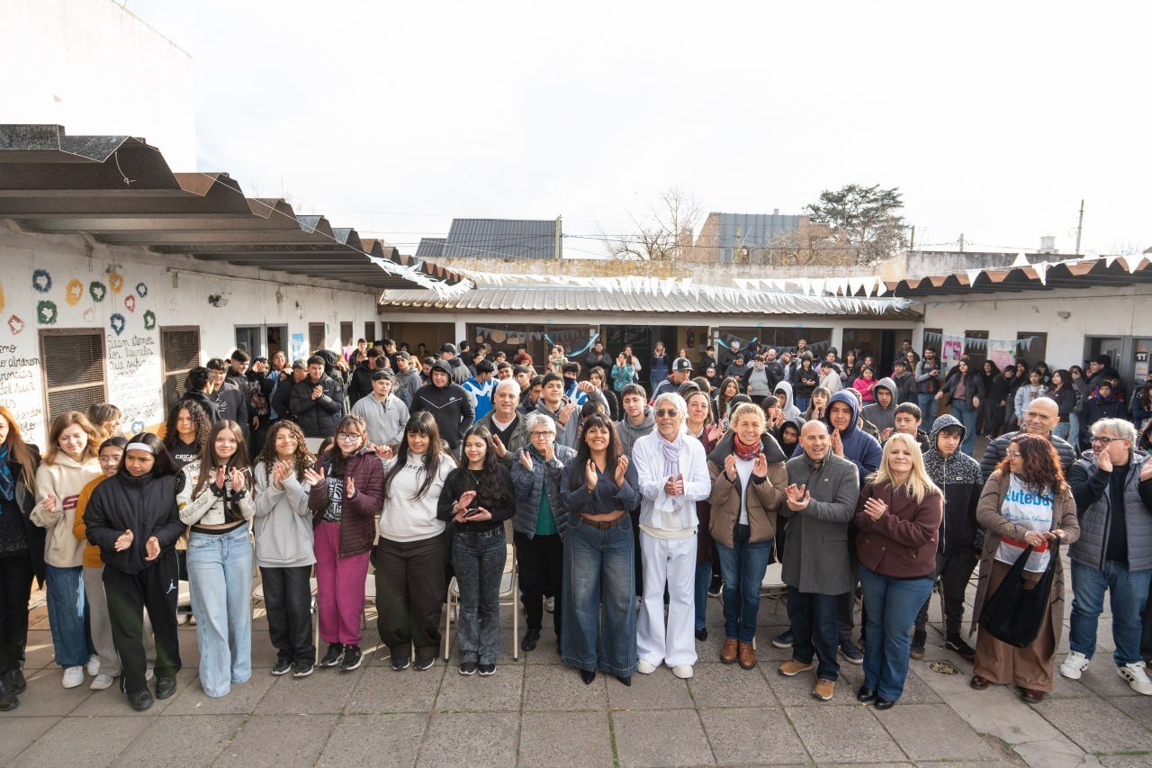 Inauguraron la primera etapa de la obra de la escuela secundaria Nº 8 de Don Bosco