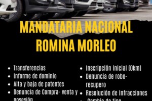 Trámites a cargo de la Mandataria Nacional, Romina Morleo.
