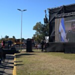 Kicillof a través de viodellamada: "Acá hizo falta voluntad política de un equipo y eso queda reflejado en esta gran obra”.